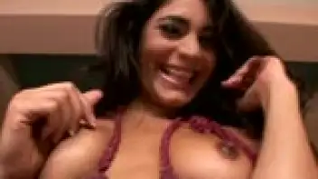 Paola Rey is sharing her breasts with us...